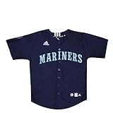 海Mariners Boys Dri - Fit Baseball Jersey with刺繍ロゴ