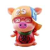lfht Vinyl Piggy Bank Pig Toyヴィンテージキャッシュボックスfor Boys Girls and大人