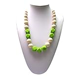 Lil' Jumbl Baby Teething Necklace | Organic Food Grade Silicone | BPA-Free (Green) [並行輸入品]