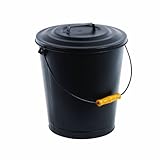 Pleasant Hearth 614アッシュDisposal Can With Lid ブラック 614