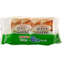 Amazon | ドリームズファーム 炊きたてごはん 国産米使用 180g×6食入