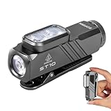 Sofirn ST10 懐中電灯 小型 フラッシュライト クリップライト スポット/フラッド/660nm赤色光 15種の照明モード Type-C充電式 マグネットテールキャップ＆クリップ付き IPX6防水 散歩防災 停電対策 自転車 作業 アウトドア・キャンプ