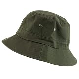 Trendy Apparel Shop オーバーサイズ XXL - XXXL ショートブリム アウトドア バケットハット US サイズ: XX-Large-3X-Large カラー: グリーン