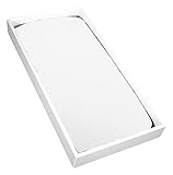Kushies Baby Fitted Change Pad Sheet, White Solid by Kushies [並行輸入品]