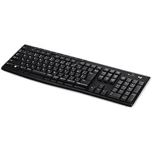 ロジクール ワイヤレスキーボード K270 ワイヤレス キーボード 無線 薄型 テンキー USB接続 Unifying windows 国内正規品