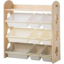 Amazon.co.jp: BTM おもちゃ箱 絵本ラック おもちゃ収納 絵本棚