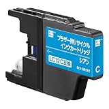 エコリカ ブラザー LC12C対応リサイクルインク 通常容量 シアン/染料 DCP-J525N/J540N/J725N/J740N/J925N/J940N/MFC-J5910CDW/J6510DW/J6710CDW/J6910CDW/J705D/J710D/J810D/J825N/J840N/J860D/J955D/J960D 残量表示対応 封筒パッケージ【Amazon.co.jp限定】