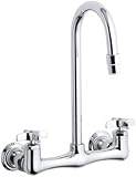 Kohler K-7320-3-CP Triton Utility Sink Faucet with Cross Handles, Polished Chrome [並行輸入品]