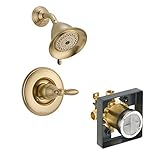 Delta Delta KSDVI-T14255-H716-CZ Victorian Shower Kit Pressure-Balance Single-Function Cartridge wit