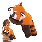 レッサーパンダのぬいぐるみ、レッサーパンダのぬいぐるみ | ビスタかわいいぬいぐるみ,かわいいレッサーパンダのぬいぐるみ、動物のぬいぐるみ、女の子、男の子、子供用、15.8インチの動物のぬいぐるみ枕