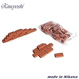 ミニチュアレンガ KANEYOSHI 【日本製/三河焼】 煉瓦 ガーデニング用品 レンガ ブロック ミニレンガ 赤スヤキ 30個入