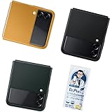 Galaxy Z Flip3 5G Leather Cover 純正 レザーカバー ケース (EF-VF711LBEGWW) 海外正規品 携帯クリーナー付 (Black/ブラック) [並行輸入品]