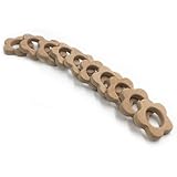 Kissteether 10pcs 手作りの木製フルートの花のペンダント有機自然ブナの木のおもちゃの動物の手DIYジュエリー作りのアクセサリー (10pcs)