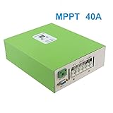 Y-SOLAR 40A MPPT LCD ソーラー充電コントローラRS232 PCのコミュニケーション 12V24V48V ソーラーレギュレータ ESmart40A  ファン冷却付き (Green)