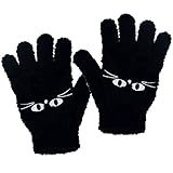 アスナロ（グローブ） ボア手袋 子供 ねこ カバー 手袋　ミトンカバー付F ねこ