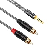waveman 4.4mm rca 変換 1M rca 4.4mm 変換 バランス ケーブル マイクケーブル 延長 コード NW-WM1A NW-WM1Z NW-ZX300 PHA-2A TA-ZH1ES に対応 1 メートル