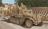 プラッツ ドラゴン 1/35 WW2 ドイツ Sd.Kfz.10/5 1トン ハーフトラック 2cm Flak38搭載型 装甲キャブ仕様 マジックトラック/3Dプリント マズルブレーキ/金属製車幅ポール付属 豪華仕様 プラモデル DR6677SP (戦闘車両)