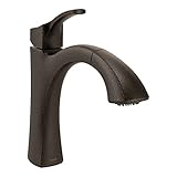 Moen 9125ORB Voss One-Handle High Arc Pullout Kitchen Faucet featuring Reflex, Oil Rubbed Bronze [並行