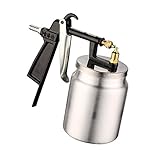 Flameer 高品質 スプレーガン 重力式 フィード 車 家具 塗装 修理 エアコンプレッサー 500ml ペイントガン