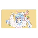 マウスパッド Vtuber 大型 アニメ かわいい かわいい cat girl プレイマット デスクパッド ゲーム好きのプレゼント(40*75CM)