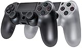 dreamGEAR PS4用 5 in 1コンフォートグリップツインパック グレー/ホワイト