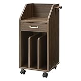 ぼん家具 ランドセルラック 収納 木製 ワゴン 収納ラック おかたづけ 幅30cm ウォールナット