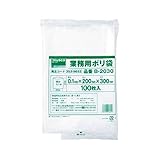 JM18348 TRUSCO 厚手ポリ袋 縦500X横360Xt0．1 30枚入 透明