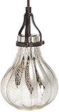 Gerson Everlasting Glow 38537電池式金属とガラスランタンwith 3 " by 4.5 " Flameless LED樹脂Candle、6.3 " by 12インチ、ブラッ