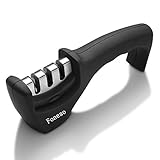 Foneso 包丁研ぎ 包丁 研ぎ器 セラミックロール シャープナー ダイヤモンド砥石 粗研ぎ 細研ぎ 仕上げ研磨ステンレス製