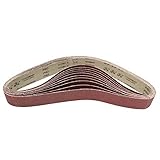 Generic 10pcs 106x5cm Alumina Sanding Belts 80 Grit Sandpaper Self Sharpening Oxide Abrasive Strips
