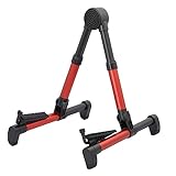 キクタニ (Kikutani) アルミ製ギタースタンド 軽量 コンパクト レッド GS-100 RED