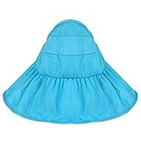 Demiawaking 子供サンバイザー　可愛い　防水防晒大檐帽　折りたたみ式　綿＋ポリエステル　50－52cm可調節 (スカイブルー)