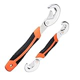 Xiton 万能 レンチ 大小2本セット マジックレンチセット 9~22mm・23~32mm ゴムグリップ 蛇口取り付け、配管工事に