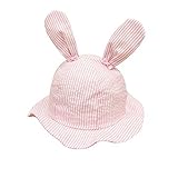 imleckベビー& Toddler Girl Cute Cartoon Rabbit Fishermanコットン夏帽子 カラー: ピンク