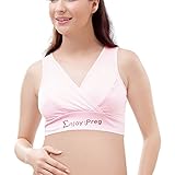 Aivtalkレディース妊娠コットンノンワイヤー授乳マタニティ授乳ブラ US サイズ: XL カラー: ピンク