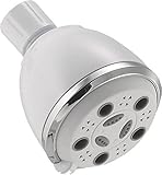 Peerless 76363 WC 3-settingシャワーヘッド、ホワイト/クローム
