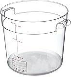 Storplusポリカーボネートラウンドストレージコンテナ 6 Quart 12 per case クリア 1076507