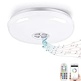 LEDシーリングライト 24W 4-6畳 RGBW調光調色 Bluetoothスピーカー搭載 音楽再生 リモコン 高輝度4500lm 工事不