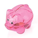 ピンク貯金箱、Sold byケースパックof 6 dozens