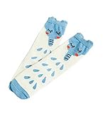 子供のための2ペアニーハイストッキングユニセックス - 赤ちゃんのチューブソックス[かわいいゾウ]