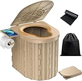 MOARS 簡易トイレ 防災グッズ 耐荷重2倍アップ 200KGまで 家庭トイレと同じ高さ 緊急時も快適に 10年以上保存 折り畳み式 非常用携帯トイレ 災害用 トイレットペーパーフック 小物ホルダー 人間工学デザイン 仮設トイレ 処理袋12枚入り カーキ