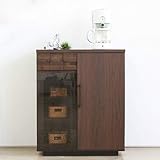 ｺﾙｸ70ｶｳﾝﾀｰ COLK 70 引き出し ｶﾞﾗｽ開き戸 日本製