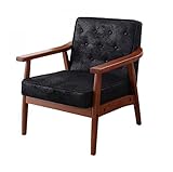 木肘ヴィンテージソファ【Bedford】ベドフォード 1人掛け ブラック