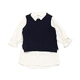 BREEZE(ブリーズ) ベスト付きシャツワンピース　オフホワイト　95cm 子供服