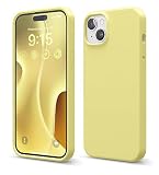 【elago】 iPhone15Plus 対応 ケース 耐衝撃 傷 指紋 防止 シリコン スマホケース スリム 衝撃吸収 サラサラ 手触り シリコンケース [ Apple iPhone15 Plus アイフォン15 プラス 対応 携帯ケース ] iPhone15Plusケース SILICONE CASE ミディアムグレー