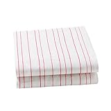 Auggie Crib Sheet, Painted Stripe/Pink by Auggie