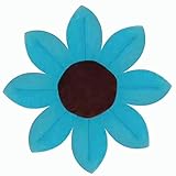 Lutents ベビーバス 沐浴マット おむつ替えマット プレイマット　枕　花柄　ひまわり　柔らかい　可愛い　風呂楽しい　カラフル　男の子　女の子 ブルー 七色入
