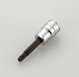 KTC(ケーテーシー) 9.5mm (3/8インチ) ショートT型 いじり止め トルクス ビットソケット セット 8個組 TBT3S08TH