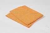Bacati Pin Dots Crib Fitted Sheet, Orange by Bacati