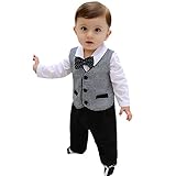 Cuteshower 子供服 フォーマル 男の子 スーツ ベビー服 ロンパース 新生児 出産祝い 95サイズ